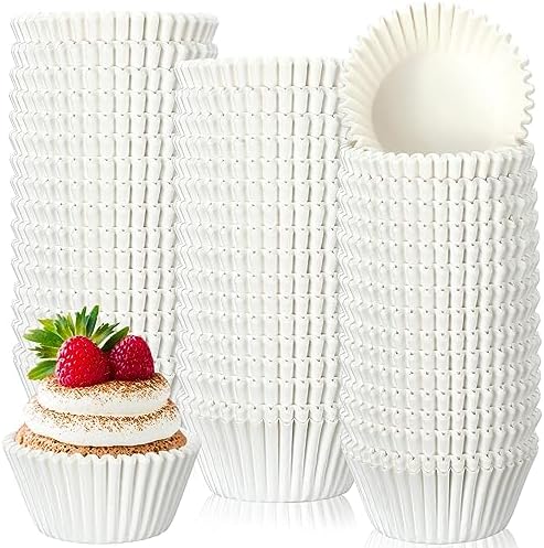 Jinei 5000 Pcs 5000 Pcs Cupcake Liners Bulk, 1.97" White Paper Muffin Cups by Jinei