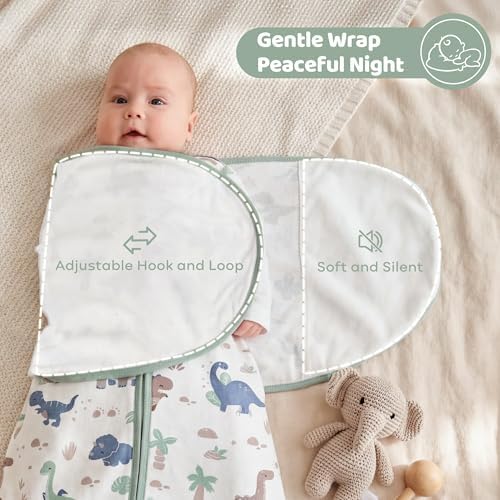 Baby Swaddle Sleep Sack 0-3 Months, Cotton Swaddles for Newborns - Image 4