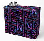 AOFUN Custom Wrapping Paper With Name Text Christmas Paper Wrap Mens Wrapping Paper Christmas Kids Christmas Gift Wrap Happy Anniversary Wrapping Paper 3 Rolls 58" x 23" by Unknown