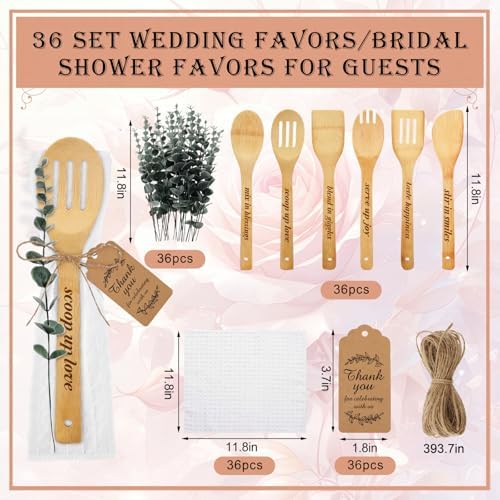 Funnymoom 36 Sets Bridal Shower Favors for Guests Kitchen Utensil Gift Set - Image 2