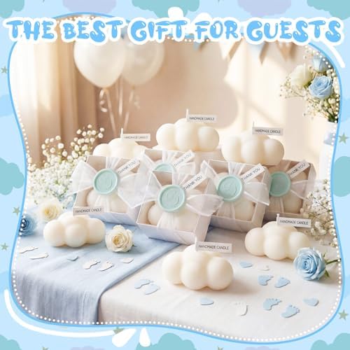 Treela 24 Sets Cloud Tealight Candles Party Favors, Elegant, White - Image 2