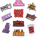 (Party Pack) Elevate Your Photo Booth Experience with Durable & Waterproof Photo Booth Props - Perfect for Weddings, Birthdays, & Photo Booth Businesses - PVC Foamboard Photo Props -10 Pieces per Set by BlacklightKreationz