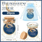 Threlaco 20 Pcs Moon Baby Shower Favor Candle Glass Jar - Image 3