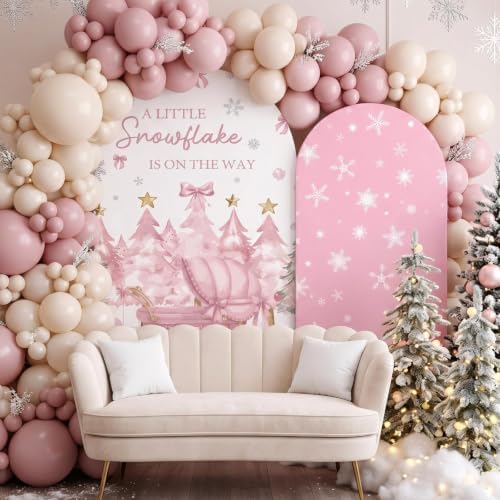 Mindsoft 2 Set a Little Snowflake is on The Way Arch Backdrop Cover - Image 6