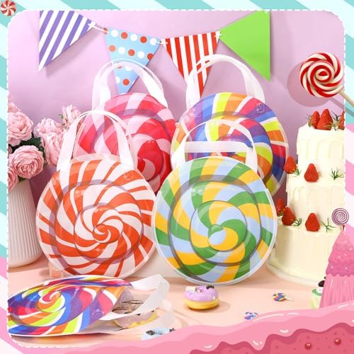 Sweetude 36 Pcs Candy Donut Bag for Party Favor Candyland Bags, Lollipop - Image 4