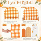 Tingjoo 3 Pcs a Little Cutie is on The Way Baby Shower Arch Backdrop Cover - Image 2