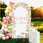 Love in Bloom Bridal Shower Arch Backdrop Cover 7.2FT - Image 3