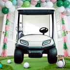 3.3 ft Golf Cart Cardboard Cutout, Large Life Size Stand-up Golf Cart Photo Booth Props Background for Golf Theme Party Decorations Birthday Baby Shower Gender Reveal Retirement Party Supplies - Image 5