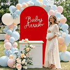 FOTSHARER 7.2FT Arch Stand with Red Arches Cover Set Metal Arch Backdrop Stands and Arched Stand Cover Balloon Wedding Backdrop Arch Covers for Birthday Party Baby Shower Ceremony Banquet Decor - Image 3