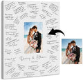 callie Wedding Signature Picture Canvas - Guest Book Alternative with White Mat - Wall Hanging Photo Frame Decor, Multi Sizes by callie