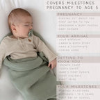Baby Book Keepsake - Simple Baby Milestone Book for Boy or Girl - Baby Journal & Pregnancy Memory Book - Monthly Milestone Record Baby Books for Baby Shower - Modern Gender Neutral Style Gift for Moms - Image 4