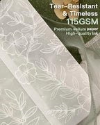 Vellum Jackets for 5x7 Invitations Floral Invitation Sleeves 100 Pcs - Image 6