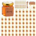64 Pack 1.5oz Mini Honey Jars with Airtight Gold Lids by Woaiwo-q