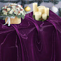 50 Yard Organza Fabric 44" Wide for Wedding Event Décor - Dark Purple by MDS