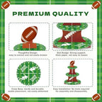 3 Tier Football Cupcake Stand for 24 Cupcakes,2 Pack Cupcake Holder Stand - Image 7