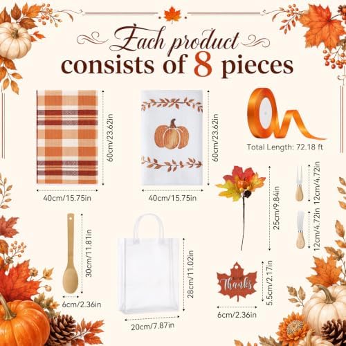 Remerry 65 Pcs/ 8 Sets Baby Shower Prizes for Winners, Maple Leaves - Image 2