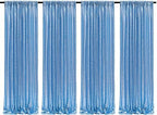 Poise3EHome Baby Blue Sequin Backdrop Curtains,4 Panels 2FTx8FT Glitter Background for Party Birthday Party Baby Shower Wedding Christmas Thanksgiving Holiday Festival Decor by Poise3EHome