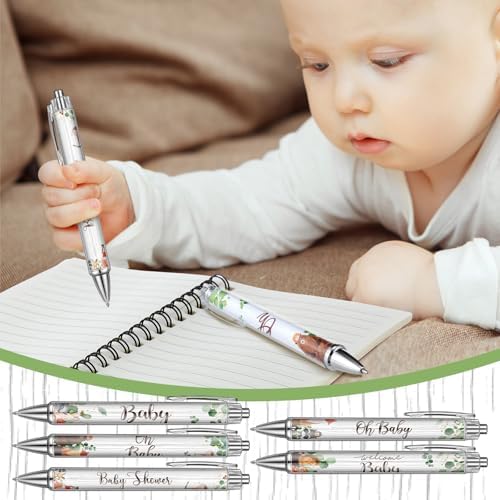 Skyygemm 60pcs/30 Set Woodland Animal Baby Shower Gifts bulk for Guests Includes Woodland Animal Small Spiral Notebook Bulk Forest Retractable Ballpoint Pen for Baby Shower Gender Reveal Guest - Image 2