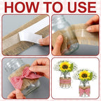 Daifunli 6 Set Picnic Party Centerpieces for Table Mason Jar Table Decor - Image 6