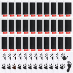 Jetec 30 Set Inkless Hand Footprint Paw Print Kit Ink Pad, Black by Jetec
