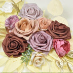 Gold Wedding Arch Flowers Decor Set of 2 - Image 5