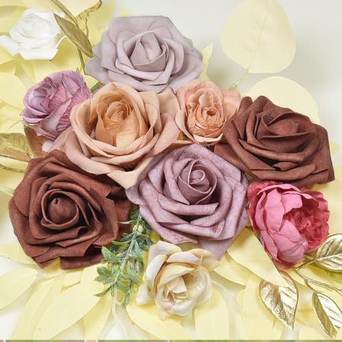 Gold Wedding Arch Flowers Decor Set of 2 - Image 5