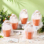 Dunzoom 50 Sets Wedding Gifts for Guests Heart Shaped Seed Paper Baby Shower Seed Packet Party Favor Plantable Paper Thank You Cards Mini Terracotta Pots and Organza Bags for Bridal Shower Party Favor - Image 6