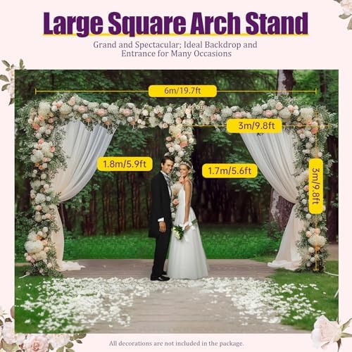 20*10ft Wedding Square Stand Adjustable Photography Background Support Pole - Image 2