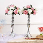 Sziqiqi Artificial Flower Centrepieces for Tables, Pink & White, 10Pcs - Image 3