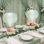Meooeck 8 Sets Sage Green Hot Air Balloon Table Centerpieces Decor - Image 6