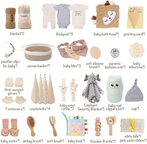 30 Piece Baby Gift Basket – Luxury Curated Baby Gift Basket for Newborn - Image 3