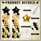 2 Sets Homecoming 2026 Balloon Column Stand Party Decorations Kits with Balloons Class of 2026 Hoco Balloon Tower Stand Kit for Homecoming Prom Party Photo Booth Props Backdrop Decor Party Supplies - Image 6