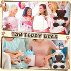 Seenelling 6 Sets Bear Diaper Changing Baby Shower Game Kit, Chocolate - Image 6
