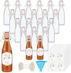 Queekay 20 Pack Mini Swing Top Glass Bottles by Queekay