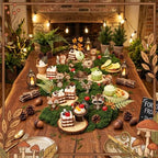 39 Pcs Woodland Animal Table Centerpieces Kit, 12 Forest Animals Wood Cutouts with Wood Rounds Moss Pine Cones Mushroom Decorations for Baby Shower Birthday Party Decor Set Nursery Supplies - Image 6