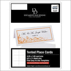 Scribble Vintage Swirl Printable Place Cards, Orange, Set of 150 (25 Sheets - Image 6