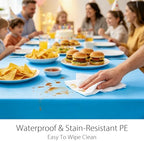 12 Pack Woodland Round Plastic Tablecloth (Hawaiian-Rectangle) - Image 5