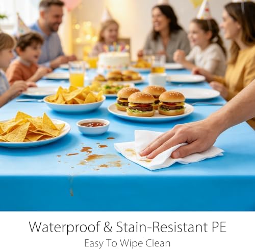 12 Pack Woodland Round Plastic Tablecloth (Hawaiian-Rectangle) - Image 5