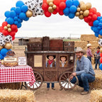3.94 Ft Western Stagecoach Corrugated Plastic Cutout Photo Prop - Image 3