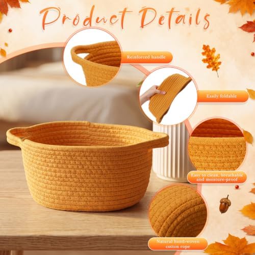 LemonRoad 5 Pcs Fall Empty Gift Basket, Autumn Party Supplies Decor - Image 3