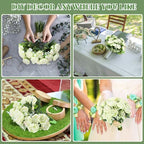 Geosar 16 Bundles Artificial Peonies Flowers,Green - Image 6