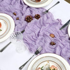 16 Pack 23 x 120 Inch Lilac Purple Table Runner 10Ft Cheesecloth - Image 4