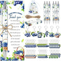 145 Pieces Blueberry Baby Shower Favors for Guest BlueBerry Sweet Baby Ballpoint Pens and Keychains Gifts Bulk Retractable Baby Shower Pens Gender Reveal Greeting Cards Souvenirs Prizes by EYNDYN