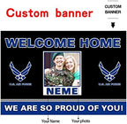 Custom Welcome Home U.S. Air Force/United States USAF Banner,Sign(6x9ft) - Image 2