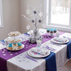 Pickmesh 400 Pcs Colored Winter Onederland Birthday Plates Cups and Napkins - Image 5