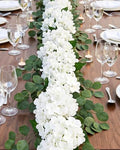 Auihiay Artificial Hydrangea Flower Garland, Wedding Arch Flowers by Auihiay