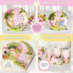 106 Pc Pink Winnie Baby Shower Decorations Girl – Pooh Tableware, Serves 24 - Image 6
