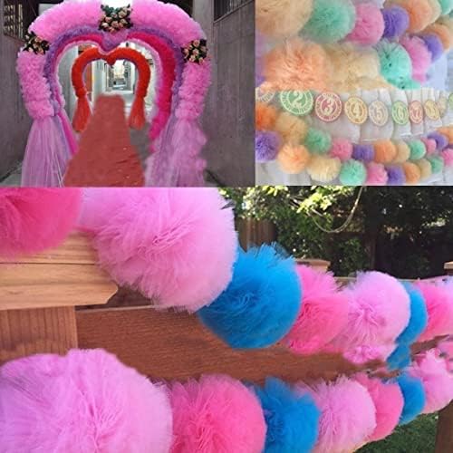 PuLaif Organza Tulle Fabric Roll 25 Yards 5 cm Width Wedding Baby Shower Party Decorations - Image 5