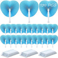 Unittype 150 Packs Heart Shaped Paper Fans for Wedding Guests,Baby Blue by Unittype