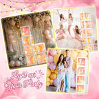 Ledido Transparent Balloon Boxes with 78 Letters Numbers Fairy Lights 6PCS - Image 5